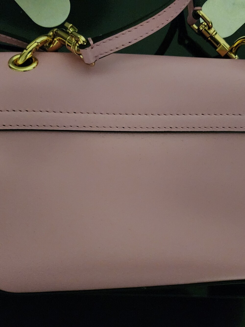 ‼️ON SALE‼️New Dolce & Gabbana Pastel Pink DG Crossbody Bag with Gold Hardware - Picture 15 of 16